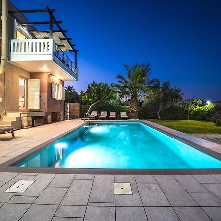 Petronila Luxury Villa With Heated Private Pool Kíssamos Buitenkant foto