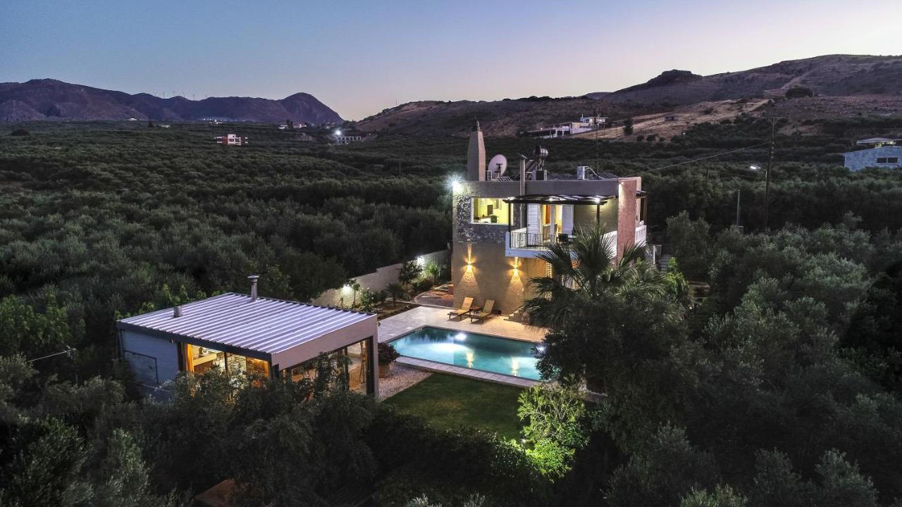 Petronila Luxury Villa With Heated Private Pool Kíssamos Buitenkant foto
